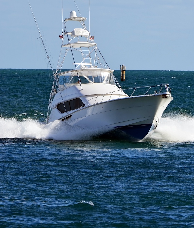 fishing boat cruising